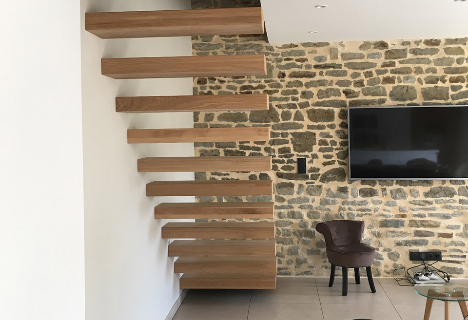 Escalier en bois